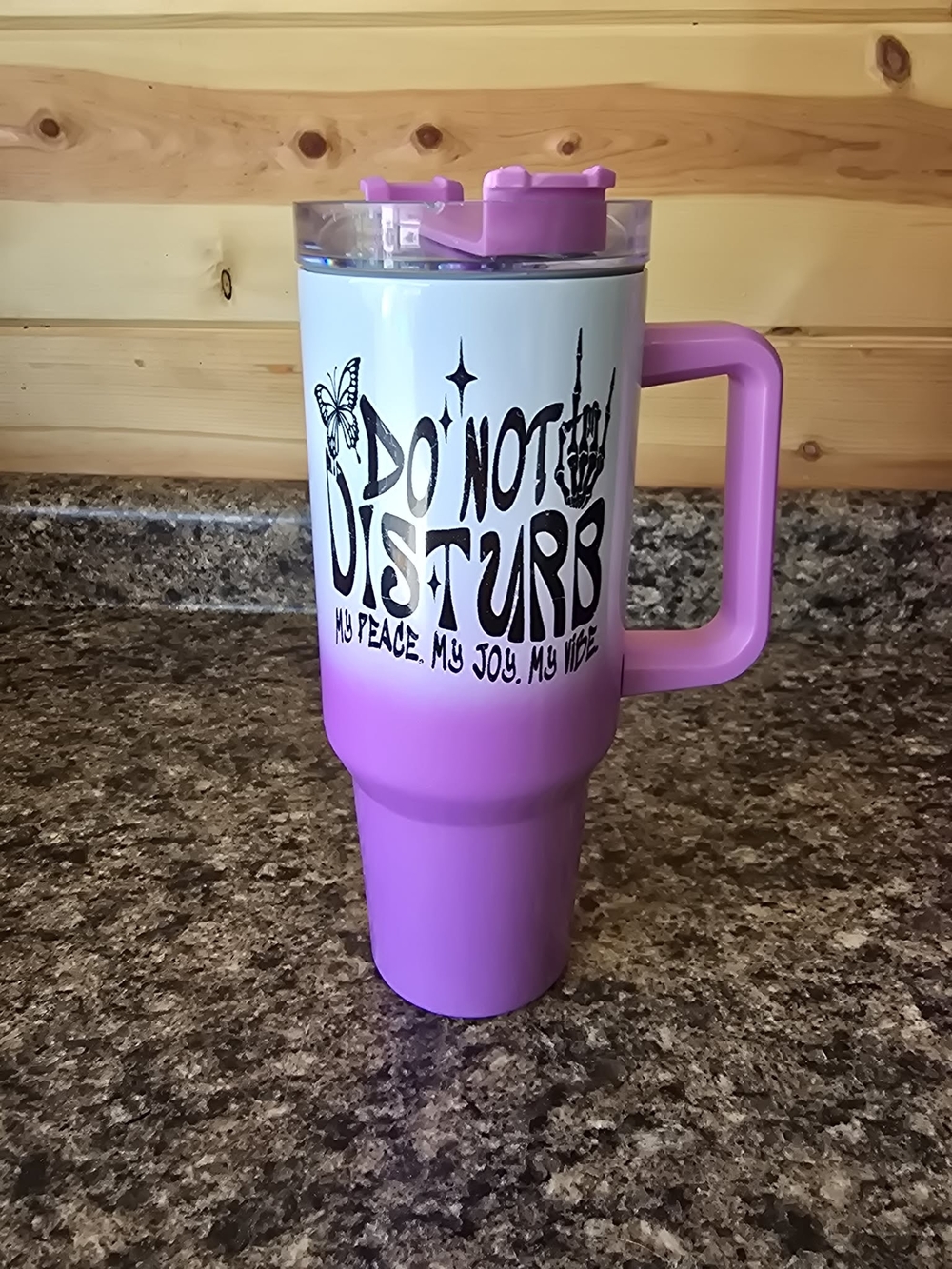 40 oz Tumbler Do Not Disturb My Peace My Joy My Vibe
